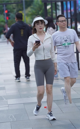 五分运动短裤美女(98P)