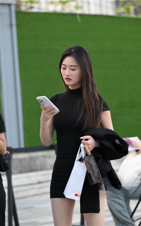 黑色包臀裙美女(174P)