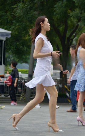 7-28 细跟尖头鞋，部分透明显得脚部更加性感 [14P]