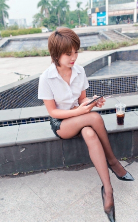 萌宝儿皮裙黑丝MJ3337