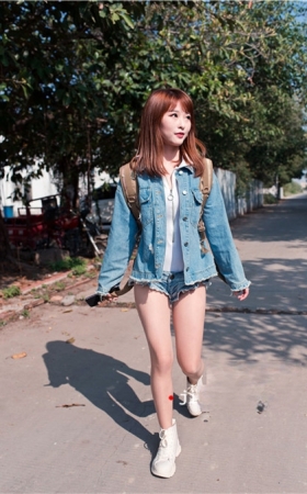 （套图）牛仔短裤小妹(413P)