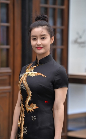 黑色旗袍小姐姐(73P)