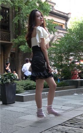几个漂亮的美女