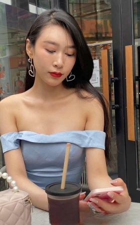 蓝裙美女MJ3494