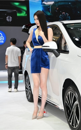 长腿车模(76P)