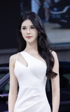 桑桑crow白色开叉长裙 [130P-948MB]