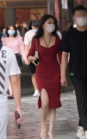 性感的包臀红裙 [23P]