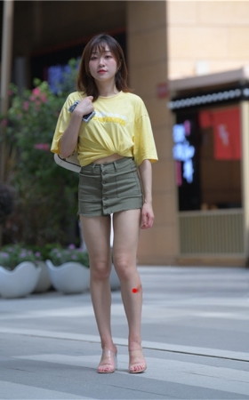 （套图二）绿色短裙女孩 (429P)