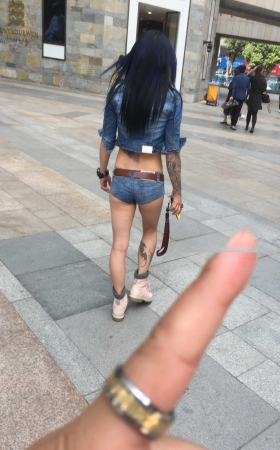 霸气火辣超短热裤女郎 [20P]