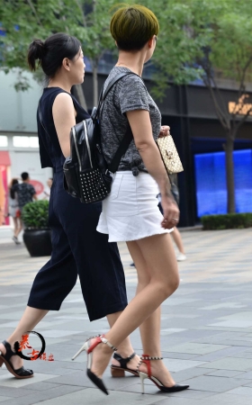 16.9.15 短发，A裙，高跟 [19P]