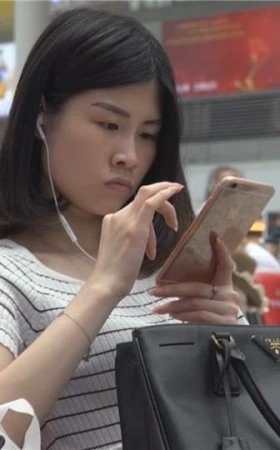 高挑牛仔热裤美女MJ471