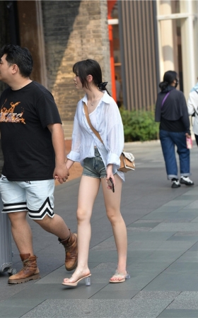 热裤美腿女友(76P)