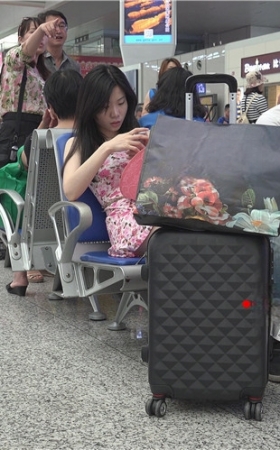 花裙白嫩裸腿妹子